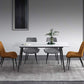 Industrial Home Sintered Stone Dining Table 4 Legs Carbon Steel Base Rectangle Table Clearhalo ' dining_table' 'Dining Tables & Seating' 'Dining Tables' 'furn' 'furn_dining_table' 'Furniture' 'furniture_dining_table' 'Kitchen & Dining Furniture' 'kitchen&dining_furn' 'kitchen' 'kitchen_dining_table' 3923173