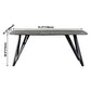 Sintered Stone Modern Rectangle Dining Table Grey Stone Top Table with 4 Legs Clearhalo ' dining_table' 'Dining Tables & Seating' 'Dining Tables' 'furn' 'furn_dining_table' 'Furniture' 'furniture_dining_table' 'Kitchen & Dining Furniture' 'kitchen&dining_furn' 'kitchen' 'kitchen_dining_table' 3923193