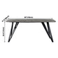 Sintered Stone Modern Rectangle Dining Table Grey Stone Top Table with 4 Legs Clearhalo ' dining_table' 'Dining Tables & Seating' 'Dining Tables' 'furn' 'furn_dining_table' 'Furniture' 'furniture_dining_table' 'Kitchen & Dining Furniture' 'kitchen&dining_furn' 'kitchen' 'kitchen_dining_table' 3923195