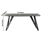 Sintered Stone Modern Rectangle Dining Table Grey Stone Top Table with 4 Legs Clearhalo ' dining_table' 'Dining Tables & Seating' 'Dining Tables' 'furn' 'furn_dining_table' 'Furniture' 'furniture_dining_table' 'Kitchen & Dining Furniture' 'kitchen&dining_furn' 'kitchen' 'kitchen_dining_table' 3923196