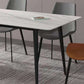 Industrial Style Home Sintered Stone Dining Table Rectangle Table with Metallic Base Clearhalo ' dining_table' 'Dining Tables & Seating' 'Dining Tables' 'furn' 'furn_dining_table' 'Furniture' 'furniture_dining_table' 'Kitchen & Dining Furniture' 'kitchen&dining_furn' 'kitchen' 'kitchen_dining_table' 3923218