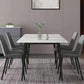 Industrial Style Home Sintered Stone Dining Table Rectangle Table with Metallic Base Clearhalo ' dining_table' 'Dining Tables & Seating' 'Dining Tables' 'furn' 'furn_dining_table' 'Furniture' 'furniture_dining_table' 'Kitchen & Dining Furniture' 'kitchen&dining_furn' 'kitchen' 'kitchen_dining_table' 3923221