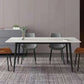 Industrial Style Home Sintered Stone Dining Table Rectangle Table with Metallic Base Clearhalo ' dining_table' 'Dining Tables & Seating' 'Dining Tables' 'furn' 'furn_dining_table' 'Furniture' 'furniture_dining_table' 'Kitchen & Dining Furniture' 'kitchen&dining_furn' 'kitchen' 'kitchen_dining_table' 3923223