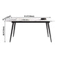 Industrial Style Home Sintered Stone Dining Table Rectangle Table with Metallic Base Clearhalo ' dining_table' 'Dining Tables & Seating' 'Dining Tables' 'furn' 'furn_dining_table' 'Furniture' 'furniture_dining_table' 'Kitchen & Dining Furniture' 'kitchen&dining_furn' 'kitchen' 'kitchen_dining_table' 3923225