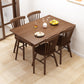 Extendable Rubber Wood Table in Nature/walnut Modern Rectangle Table with 4 Legs Clearhalo ' dining_table' 'Dining Tables & Seating' 'Dining Tables' 'Furniture' 'furniture_dining_table' 'Kitchen & Dining Furniture' 'kitchen&dining_furn' 'kitchen' 'kitchen_dining_table' 3923231