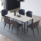 Industrial Sintered Stone Dining Scratch Resistant Table 4 Legs Base Rectangle Table for Home Clearhalo ' dining_table' 'Dining Tables & Seating' 'Dining Tables' 'furn' 'furn_dining_table' 'Furniture' 'furniture_dining_table' 'Kitchen & Dining Furniture' 'kitchen&dining_furn' 'kitchen' 'kitchen_dining_table' 3923248