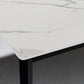 Industrial Sintered Stone Dining Scratch Resistant Table 4 Legs Base Rectangle Table for Home Clearhalo ' dining_table' 'Dining Tables & Seating' 'Dining Tables' 'furn' 'furn_dining_table' 'Furniture' 'furniture_dining_table' 'Kitchen & Dining Furniture' 'kitchen&dining_furn' 'kitchen' 'kitchen_dining_table' 3923252