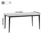 Industrial Sintered Stone Dining Scratch Resistant Table 4 Legs Base Rectangle Table for Home Clearhalo ' dining_table' 'Dining Tables & Seating' 'Dining Tables' 'furn' 'furn_dining_table' 'Furniture' 'furniture_dining_table' 'Kitchen & Dining Furniture' 'kitchen&dining_furn' 'kitchen' 'kitchen_dining_table' 3923259