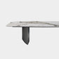 Sintered Stone Top Dining Table Rectangle Table with Grey Metal Base and Double Pedestal Clearhalo ' dining_table' 'Dining Tables & Seating' 'Dining Tables' 'furn' 'furn_dining_table' 'Furniture' 'furniture_dining_table' 'Kitchen & Dining Furniture' 'kitchen&dining_furn' 'kitchen' 'kitchen_dining_table' 3923276