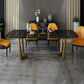 Traditional Luxury Rectangle Dining Room Table Sintered Stone Table with Trestle Base Clearhalo ' dining_table' 'Dining Tables & Seating' 'Dining Tables' 'furn' 'furn_dining_table' 'Furniture' 'furniture_dining_table' 'Kitchen & Dining Furniture' 'kitchen&dining_furn' 'kitchen' 'kitchen_dining_table' 3923298
