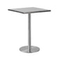 Industrial Dining Room Table Stainless Steel Table with Pedestal Table for Home Kitchen Dinner Square Without Chairs Clearhalo ' dining_table' 'Dining Tables & Seating' 'Dining Tables' 'furn' 'furn_dining_table' 'Furniture' 'furniture_dining_table' 'Kitchen & Dining Furniture' 'kitchen&dining_furn' 'kitchen' 'kitchen_dining_table' 3923314