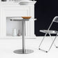 Industrial Dining Room Table Stainless Steel Table with Pedestal Table for Home Kitchen Dinner Clearhalo ' dining_table' 'Dining Tables & Seating' 'Dining Tables' 'furn' 'furn_dining_table' 'Furniture' 'furniture_dining_table' 'Kitchen & Dining Furniture' 'kitchen&dining_furn' 'kitchen' 'kitchen_dining_table' 3923315