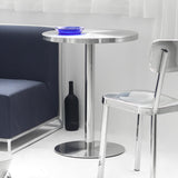 Industrial Dining Room Table Stainless Steel Table with Pedestal Table for Home Kitchen Dinner Clearhalo ' dining_table' 'Dining Tables & Seating' 'Dining Tables' 'furn' 'furn_dining_table' 'Furniture' 'furniture_dining_table' 'Kitchen & Dining Furniture' 'kitchen&dining_furn' 'kitchen' 'kitchen_dining_table' 3923320