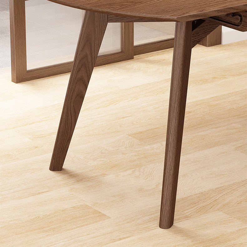 Extendable Round Dining Table for Restaurant Modern Rubber Wood Table with 4 Legs Clearhalo ' dining_table' 'Dining Tables & Seating' 'Dining Tables' 'furn' 'furn_dining_table' 'Furniture' 'furniture_dining_table' 'Kitchen & Dining Furniture' 'kitchen&dining_furn' 'kitchen' 'kitchen_dining_table' 3923332