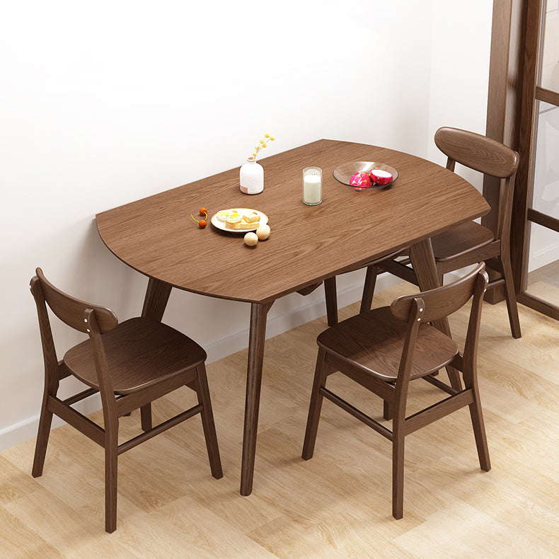 Extendable Round Dining Table for Restaurant Modern Rubber Wood Table with 4 Legs Clearhalo ' dining_table' 'Dining Tables & Seating' 'Dining Tables' 'furn' 'furn_dining_table' 'Furniture' 'furniture_dining_table' 'Kitchen & Dining Furniture' 'kitchen&dining_furn' 'kitchen' 'kitchen_dining_table' 3923336