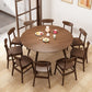 Extendable Round Dining Table for Restaurant Modern Rubber Wood Table with 4 Legs Clearhalo ' dining_table' 'Dining Tables & Seating' 'Dining Tables' 'furn' 'furn_dining_table' 'Furniture' 'furniture_dining_table' 'Kitchen & Dining Furniture' 'kitchen&dining_furn' 'kitchen' 'kitchen_dining_table' 3923338