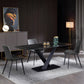 Black Sintered Stone Top Rectangle Dining Table Industrial Kitchen Table with Pedestal Base Clearhalo ' dining_table' 'Dining Tables & Seating' 'Dining Tables' 'furn' 'furn_dining_table' 'Furniture' 'furniture_dining_table' 'Kitchen & Dining Furniture' 'kitchen&dining_furn' 'kitchen' 'kitchen_dining_table' 3923348