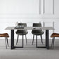Industrial Dining Table Sintered Stone Table with Black Double Pedestal for Dining Room Clearhalo ' dining_table' 'Dining Tables & Seating' 'Dining Tables' 'furn' 'furn_dining_table' 'Furniture' 'furniture_dining_table' 'Kitchen & Dining Furniture' 'kitchen&dining_furn' 'kitchen' 'kitchen_dining_table' 3923360