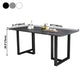 Industrial Dining Table Sintered Stone Table with Black Double Pedestal for Dining Room Clearhalo ' dining_table' 'Dining Tables & Seating' 'Dining Tables' 'furn' 'furn_dining_table' 'Furniture' 'furniture_dining_table' 'Kitchen & Dining Furniture' 'kitchen&dining_furn' 'kitchen' 'kitchen_dining_table' 3923375