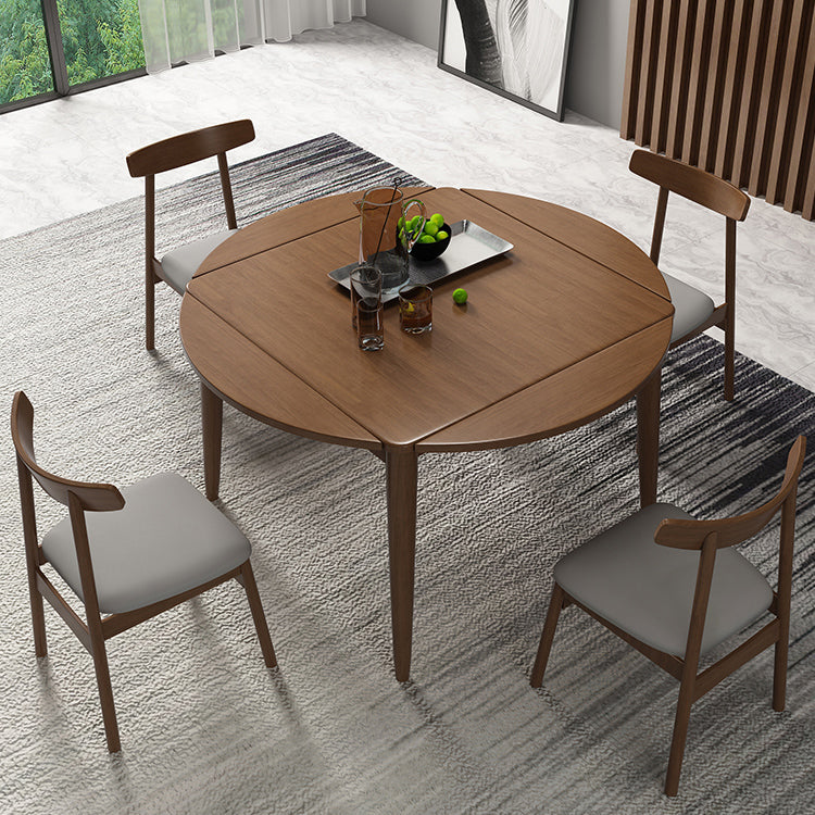 Extendable Round Dining Table Modern Adjustable Square Wooden Table with 4 Legs Clearhalo ' dining_table' 'Dining Tables & Seating' 'Dining Tables' 'furn' 'furn_dining_table' 'Furniture' 'furniture_dining_table' 'Kitchen & Dining Furniture' 'kitchen&dining_furn' 'kitchen' 'kitchen_dining_table' 3923379