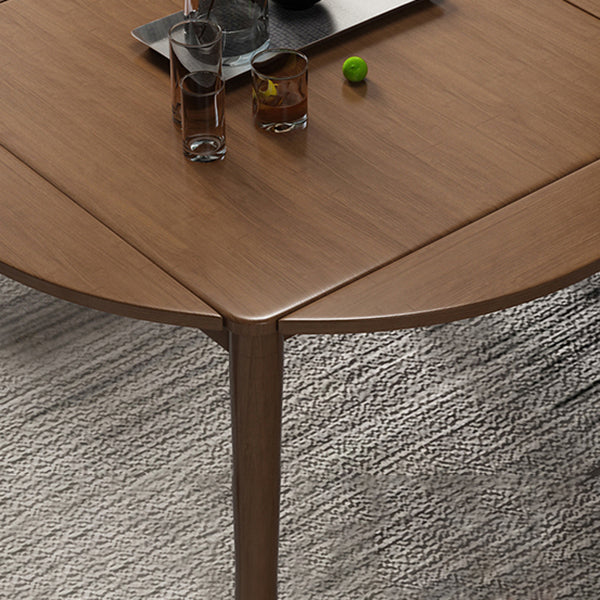 Extendable Round Dining Table Modern Adjustable Square Wooden Table with 4 Legs Clearhalo ' dining_table' 'Dining Tables & Seating' 'Dining Tables' 'furn' 'furn_dining_table' 'Furniture' 'furniture_dining_table' 'Kitchen & Dining Furniture' 'kitchen&dining_furn' 'kitchen' 'kitchen_dining_table' 3923384