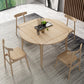 Extendable Round Dining Table Modern Adjustable Square Wooden Table with 4 Legs Natural Without Chairs Clearhalo ' dining_table' 'Dining Tables & Seating' 'Dining Tables' 'furn' 'furn_dining_table' 'Furniture' 'furniture_dining_table' 'Kitchen & Dining Furniture' 'kitchen&dining_furn' 'kitchen' 'kitchen_dining_table' 3923387