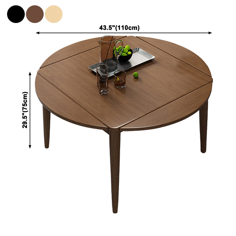 Extendable Round Dining Table Modern Adjustable Square Wooden Table with 4 Legs Clearhalo ' dining_table' 'Dining Tables & Seating' 'Dining Tables' 'furn' 'furn_dining_table' 'Furniture' 'furniture_dining_table' 'Kitchen & Dining Furniture' 'kitchen&dining_furn' 'kitchen' 'kitchen_dining_table' 3923388