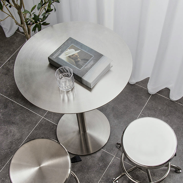 Metal Industrial Dining Table Stainless Steel Table for Kitchen and Dining Room Clearhalo ' dining_table' 'Dining Tables & Seating' 'Dining Tables' 'furn' 'furn_dining_table' 'Furniture' 'furniture_dining_table' 'Kitchen & Dining Furniture' 'kitchen&dining_furn' 'kitchen' 'kitchen_dining_table' 3923391