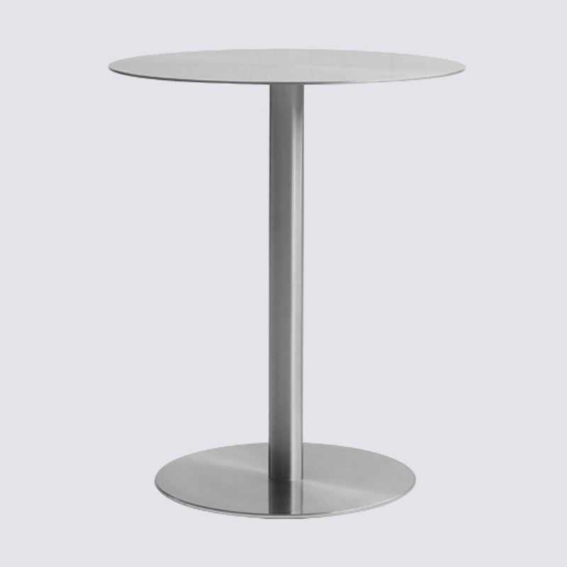Metal Industrial Dining Table Stainless Steel Table for Kitchen and Dining Room Round Without Chairs Clearhalo ' dining_table' 'Dining Tables & Seating' 'Dining Tables' 'furn' 'furn_dining_table' 'Furniture' 'furniture_dining_table' 'Kitchen & Dining Furniture' 'kitchen&dining_furn' 'kitchen' 'kitchen_dining_table' 3923392