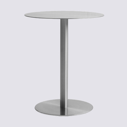 Metal Industrial Dining Table Stainless Steel Table for Kitchen and Dining Room Round Without Chairs Clearhalo ' dining_table' 'Dining Tables & Seating' 'Dining Tables' 'furn' 'furn_dining_table' 'Furniture' 'furniture_dining_table' 'Kitchen & Dining Furniture' 'kitchen&dining_furn' 'kitchen' 'kitchen_dining_table' 3923392
