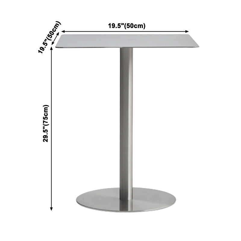 Metal Industrial Dining Table Stainless Steel Table for Kitchen and Dining Room Clearhalo ' dining_table' 'Dining Tables & Seating' 'Dining Tables' 'furn' 'furn_dining_table' 'Furniture' 'furniture_dining_table' 'Kitchen & Dining Furniture' 'kitchen&dining_furn' 'kitchen' 'kitchen_dining_table' 3923404
