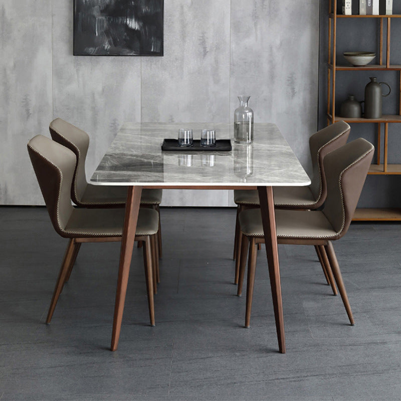Sintered Stone Top Dining Table for Restaurant Industrial Kitchen Table with 4 Legs Clearhalo ' dining_table' 'Dining Tables & Seating' 'Dining Tables' 'furn' 'furn_dining_table' 'Furniture' 'furniture_dining_table' 'Kitchen & Dining Furniture' 'kitchen&dining_furn' 'kitchen' 'kitchen_dining_table' 3923408