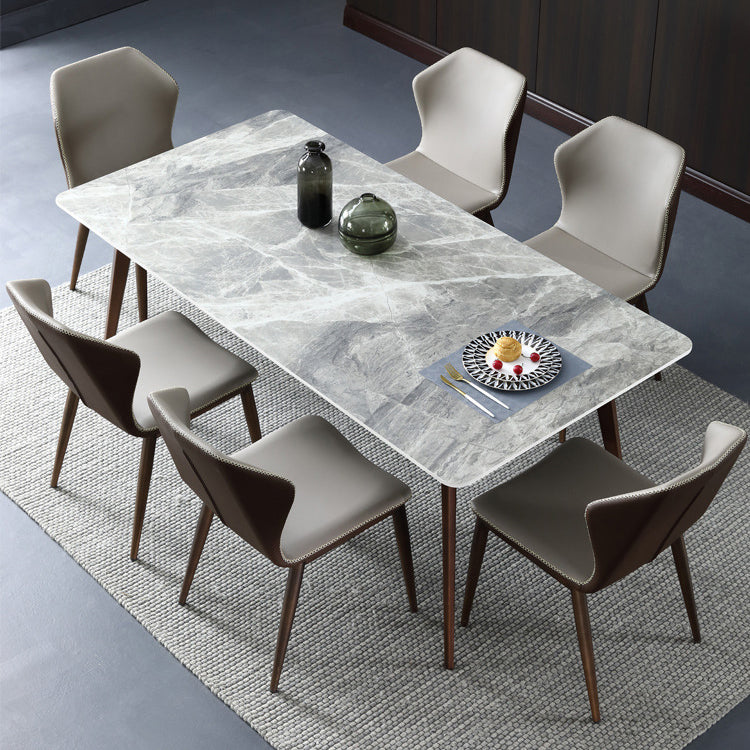 Sintered Stone Top Dining Table for Restaurant Industrial Kitchen Table with 4 Legs Clearhalo ' dining_table' 'Dining Tables & Seating' 'Dining Tables' 'furn' 'furn_dining_table' 'Furniture' 'furniture_dining_table' 'Kitchen & Dining Furniture' 'kitchen&dining_furn' 'kitchen' 'kitchen_dining_table' 3923409