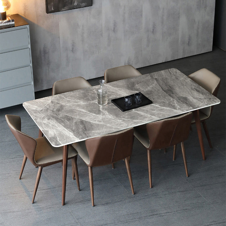 Sintered Stone Top Dining Table for Restaurant Industrial Kitchen Table with 4 Legs Clearhalo ' dining_table' 'Dining Tables & Seating' 'Dining Tables' 'furn' 'furn_dining_table' 'Furniture' 'furniture_dining_table' 'Kitchen & Dining Furniture' 'kitchen&dining_furn' 'kitchen' 'kitchen_dining_table' 3923418