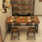Industrial Rectangle Dining Room Table Pine Solid Wood Table with Trestle Base Clearhalo ' dining_table' 'Dining Tables & Seating' 'Dining Tables' 'furn' 'furn_dining_table' 'Furniture' 'furniture_dining_table' 'Kitchen & Dining Furniture' 'kitchen&dining_furn' 'kitchen' 'kitchen_dining_table' 3923477