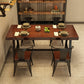 Industrial Rectangle Dining Room Table Pine Solid Wood Table with Trestle Base Clearhalo ' dining_table' 'Dining Tables & Seating' 'Dining Tables' 'furn' 'furn_dining_table' 'Furniture' 'furniture_dining_table' 'Kitchen & Dining Furniture' 'kitchen&dining_furn' 'kitchen' 'kitchen_dining_table' 3923484