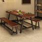 Industrial Rectangle Dining Room Table Pine Solid Wood Table with Trestle Base Clearhalo ' dining_table' 'Dining Tables & Seating' 'Dining Tables' 'furn' 'furn_dining_table' 'Furniture' 'furniture_dining_table' 'Kitchen & Dining Furniture' 'kitchen&dining_furn' 'kitchen' 'kitchen_dining_table' 3923485