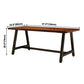 Industrial Rectangle Dining Room Table Pine Solid Wood Table with Trestle Base Clearhalo ' dining_table' 'Dining Tables & Seating' 'Dining Tables' 'furn' 'furn_dining_table' 'Furniture' 'furniture_dining_table' 'Kitchen & Dining Furniture' 'kitchen&dining_furn' 'kitchen' 'kitchen_dining_table' 3923487
