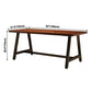 Industrial Rectangle Dining Room Table Pine Solid Wood Table with Trestle Base Clearhalo ' dining_table' 'Dining Tables & Seating' 'Dining Tables' 'furn' 'furn_dining_table' 'Furniture' 'furniture_dining_table' 'Kitchen & Dining Furniture' 'kitchen&dining_furn' 'kitchen' 'kitchen_dining_table' 3923489