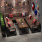 Industrial Dining Table Pine Solid Wood Table with Trestle Base for Home Kitchen Dinner Clearhalo ' dining_table' 'Dining Tables & Seating' 'Dining Tables' 'furn' 'furn_dining_table' 'Furniture' 'furniture_dining_table' 'Kitchen & Dining Furniture' 'kitchen&dining_furn' 'kitchen' 'kitchen_dining_table' 3923495
