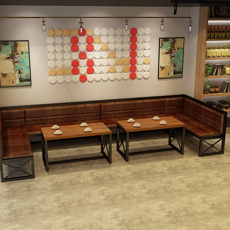 Industrial Rectangle Dining Room Table Solid Wood Table with Trestle Base for Home Kitchen Dinner Clearhalo ' dining_table' 'Dining Tables & Seating' 'Dining Tables' 'furn' 'furn_dining_table' 'Furniture' 'furniture_dining_table' 'Kitchen & Dining Furniture' 'kitchen&dining_furn' 'kitchen' 'kitchen_dining_table' 3923513