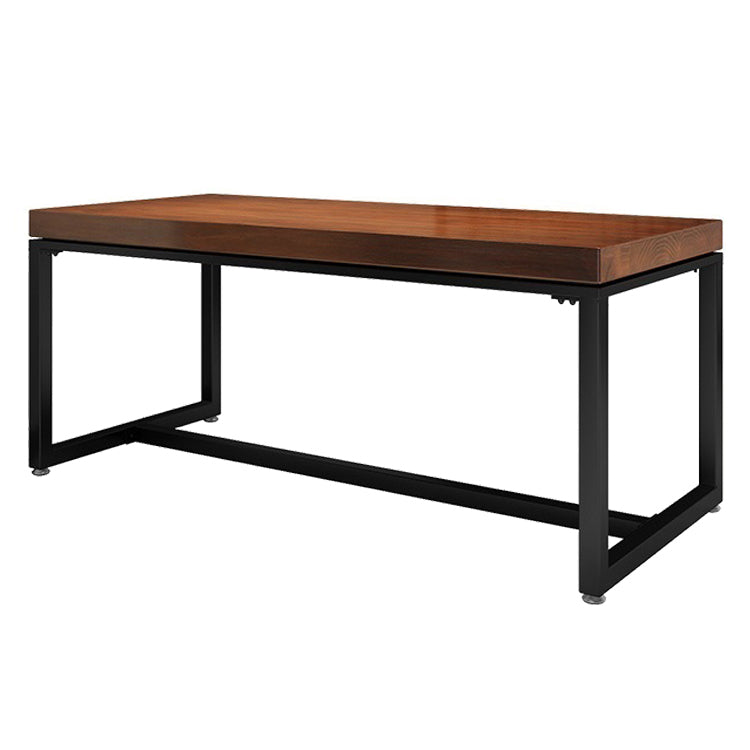 Industrial Dining Room Table Pine Solid Wood Table with Trestle Base for Home Kitchen Dinner Without Chairs Clearhalo ' dining_table' 'Dining Tables & Seating' 'Dining Tables' 'furn' 'furn_dining_table' 'Furniture' 'furniture_dining_table' 'Kitchen & Dining Furniture' 'kitchen&dining_furn' 'kitchen' 'kitchen_dining_table' 3923522