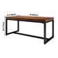 Industrial Dining Room Table Pine Solid Wood Table with Trestle Base for Home Kitchen Dinner Clearhalo ' dining_table' 'Dining Tables & Seating' 'Dining Tables' 'furn' 'furn_dining_table' 'Furniture' 'furniture_dining_table' 'Kitchen & Dining Furniture' 'kitchen&dining_furn' 'kitchen' 'kitchen_dining_table' 3923534