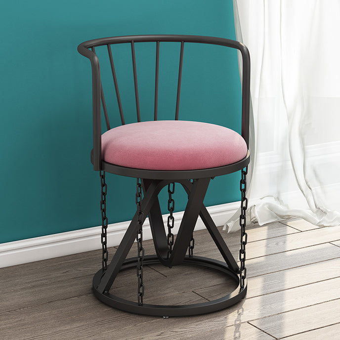 Floating Tensegrity Chair Metal Slat Back Dining Armless Single Chair for Home Use Nude Pink 1 Piece Black Clearhalo ' kitchen&dining_furn' 'Dining Chairs' 'Dining Tables & Seating' 'dining_chair' 'furn' 'furn_dining_chair' 'Furniture' 'furniture_dining_chair' 'Kitchen & Dining Furniture' 'kitchen' 3929399