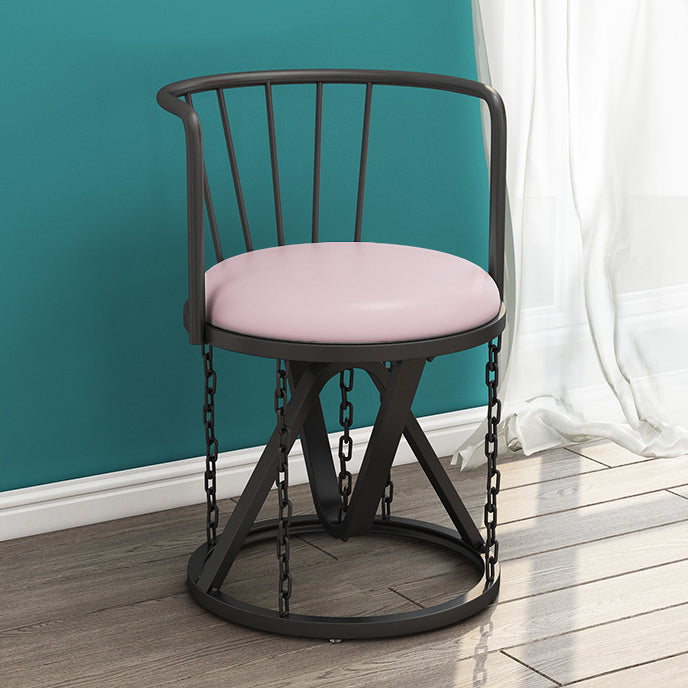 Floating Tensegrity Chair Metal Slat Back Dining Armless Single Chair for Home Use Pink 1 Piece Black Clearhalo ' kitchen&dining_furn' 'Dining Chairs' 'Dining Tables & Seating' 'dining_chair' 'furn' 'furn_dining_chair' 'Furniture' 'furniture_dining_chair' 'Kitchen & Dining Furniture' 'kitchen' 3929403