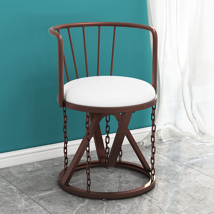 Floating Tensegrity Chair Metal Slat Back Dining Armless Single Chair for Home Use White 1 Piece Brown Clearhalo ' kitchen&dining_furn' 'Dining Chairs' 'Dining Tables & Seating' 'dining_chair' 'furn' 'furn_dining_chair' 'Furniture' 'furniture_dining_chair' 'Kitchen & Dining Furniture' 'kitchen' 3929412