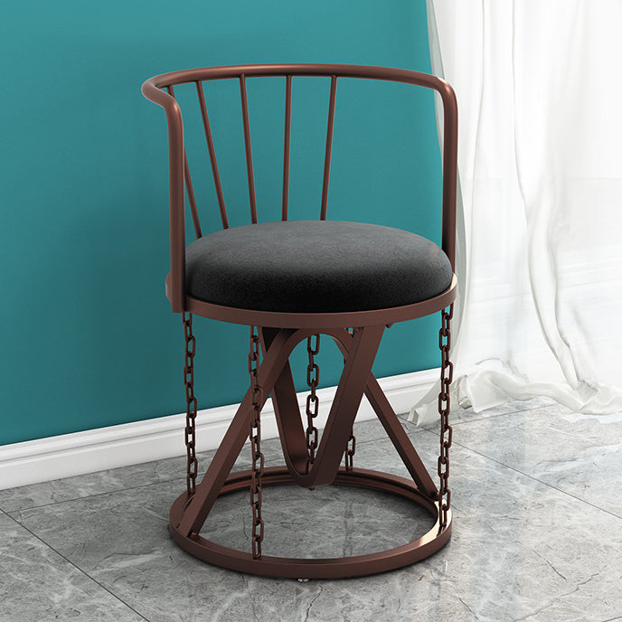 Floating Tensegrity Chair Metal Slat Back Dining Armless Single Chair for Home Use Black 1 Piece Brown Clearhalo ' kitchen&dining_furn' 'Dining Chairs' 'Dining Tables & Seating' 'dining_chair' 'furn' 'furn_dining_chair' 'Furniture' 'furniture_dining_chair' 'Kitchen & Dining Furniture' 'kitchen' 3929416