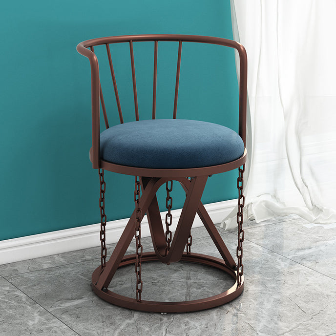 Floating Tensegrity Chair Metal Slat Back Dining Armless Single Chair for Home Use Blue 1 Piece Brown Clearhalo ' kitchen&dining_furn' 'Dining Chairs' 'Dining Tables & Seating' 'dining_chair' 'furn' 'furn_dining_chair' 'Furniture' 'furniture_dining_chair' 'Kitchen & Dining Furniture' 'kitchen' 3929420