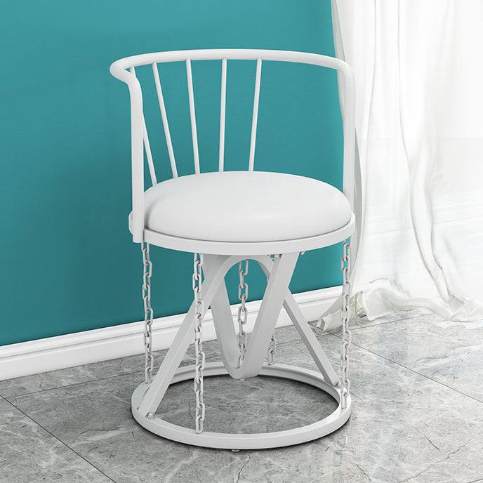 Floating Tensegrity Chair Metal Slat Back Dining Armless Single Chair for Home Use White 1 Piece White Clearhalo ' kitchen&dining_furn' 'Dining Chairs' 'Dining Tables & Seating' 'dining_chair' 'furn' 'furn_dining_chair' 'Furniture' 'furniture_dining_chair' 'Kitchen & Dining Furniture' 'kitchen' 3929422