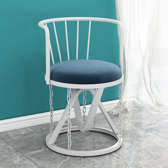 Floating Tensegrity Chair Metal Slat Back Dining Armless Single Chair for Home Use Blue 1 Piece White Clearhalo ' kitchen&dining_furn' 'Dining Chairs' 'Dining Tables & Seating' 'dining_chair' 'furn' 'furn_dining_chair' 'Furniture' 'furniture_dining_chair' 'Kitchen & Dining Furniture' 'kitchen' 3929426
